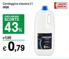 Iper La Grande Candeggina classica 2 l IPER offerta