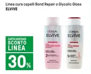 Linea cura capelli Bond Repair o Glycolic Gloss ELVIVE