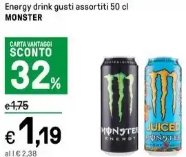 Energy drink gusti assortiti 50 cl MONSTER