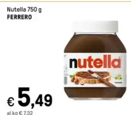 Iper La Grande Nutella 750 g FERRERO offerta