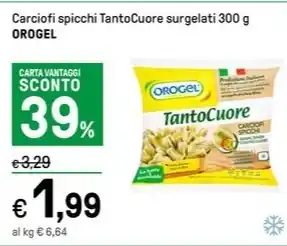 Iper La Grande Carciofi spicchi TantoCuore surgelati 300 g OROGEL offerta