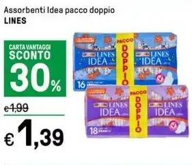 Iper La Grande Assorbenti Idea pacco doppio LINES offerta