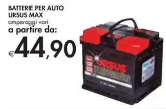 Bennet BATTERIE PER AUTO URSUS MAX offerta