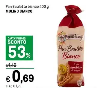Iper La Grande Pan Bauletto bianco 400 g MULINO BIANCO offerta