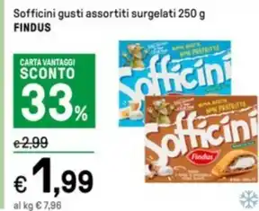 Iper La Grande Sofficini gusti assortiti surgelati 250 g FINDUS offerta