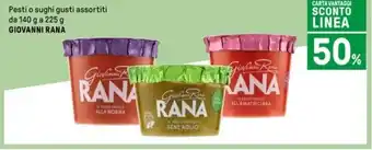 Pesti o sughi gusti assortiti da 140 g a 225 g GIOVANNI RANA
