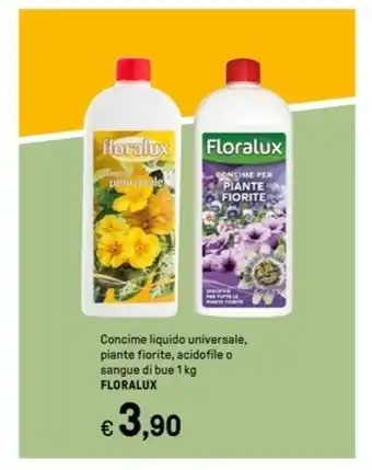 Iper La Grande Concime liquido universale, piante fiorite, acidofile o sangue di bue 1 kg. FLORALUX offerta