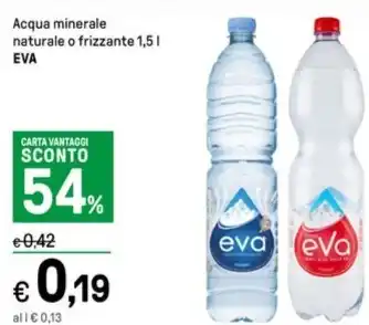 Iper La Grande Acqua minerale naturale o frizzante 1,5 l EVA offerta