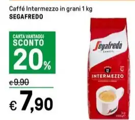 Iper La Grande Caffé Intermezzo in grani 1 kg SEGAFREDO offerta
