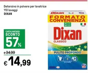 Iper La Grande Detersivo in polvere per lavatrice 110 lavaggi DIXAN offerta