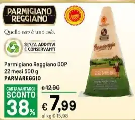 Iper La Grande Parmigiano Reggiano DOP 22 mesi 500 g PARMAREGGIO offerta