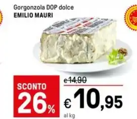 Iper La Grande Gorgonzola DOP dolce EMILIO MAURI offerta