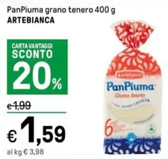 Iper La Grande PanPiuma grano tenero 400 g ARTEBIANCA offerta