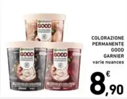 Spazio Conad COLORAZIONE PERMANENTE GOOD GARNIER varie nuances offerta