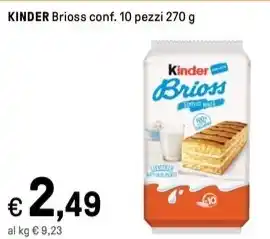 Iper La Grande KINDER Brioss conf. 10 pezzi 270 g offerta