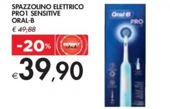 Bennet SPAZZOLINO ELETTRICO PRO1 SENSITIVE ORAL-B offerta