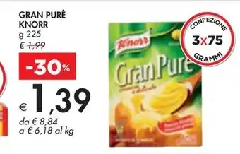 Bennet GRAN PURÈ KNORR g 225 offerta