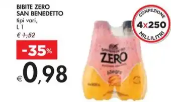 Bennet BIBITE ZERO SAN BENEDETTO tipi vari, L1 offerta