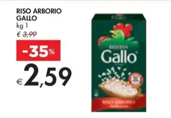 Bennet RISO ARBORIO GALLO kg 1 offerta