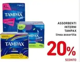 Spazio Conad ASSORBENTI INTERNI TAMPAX linea assortita offerta