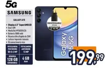Iper La Grande SAMSUNG GALAXY A15 offerta