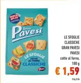 Spazio Conad LE SFOGLIE CLASSICHE GRAN PAVESI PAVESI cotte al forno offerta