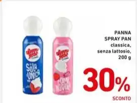 Spazio Conad PANNA SPRAY PAN classica, senza lattosio offerta