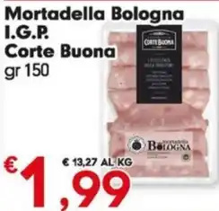 Despar Mortadella Bologna I.G.P. Corte Buona gr 150 offerta