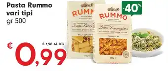 Despar Pasta Rummo vari tipi gr 500 offerta