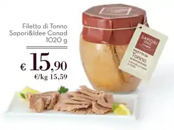 Sapori & Dintorni Conad Filetto di Tonno Sapori&Idee Conad 1020 g offerta