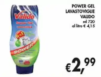 D'Italy POWER GEL LAVASTOVIGLIE Valido ml 720 offerta