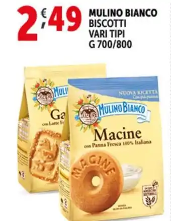 Deco Supermercati MULINO BIANCO BISCOTTI VARI TIPI G 700/800 offerta