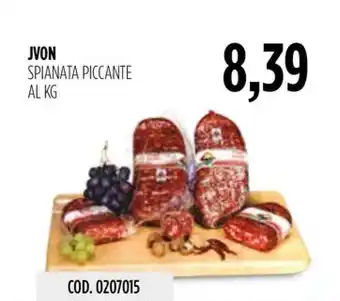 Carico Cash & Carry JVON SPIANATA PICCANTE offerta