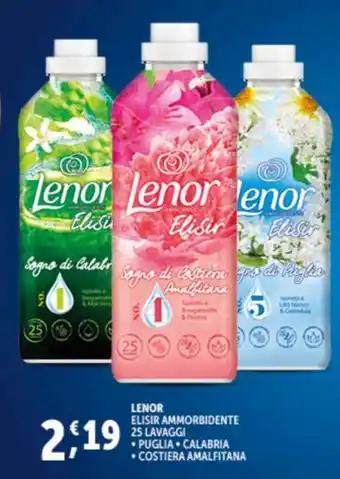Deco Supermercati LENOR ELISIR AMMORBIDENTE 25 LAVAGGI offerta