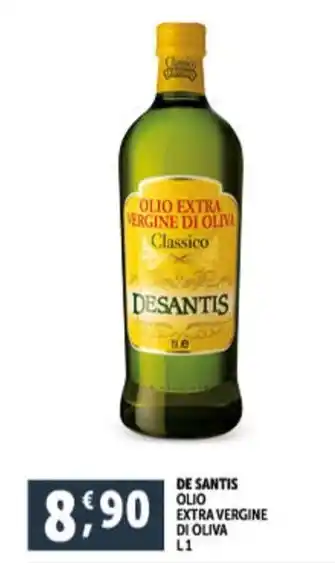 Deco Supermercati DE SANTIS OLIO EXTRA VERGINE DI OLIVA L1 offerta