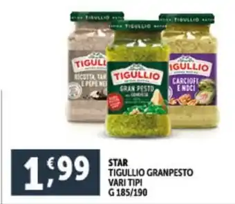 Deco Supermercati STAR TIGULLIO GRANPESTO VARI TIPI G185/190 offerta