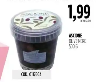 Carico Cash & Carry ASCIONE OLIVE NERE 500 G offerta