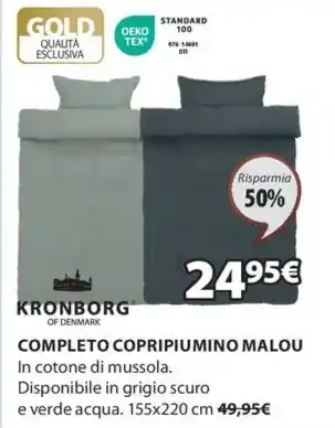 JYSK KRONBORG COMPLETO COPRIPIUMINO MALOU offerta