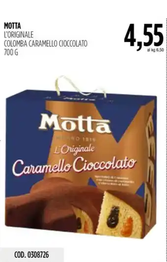 Carico Cash & Carry MOTTA L'ORIGINALE COLOMBA CARAMELLO CIOCCOLATO offerta