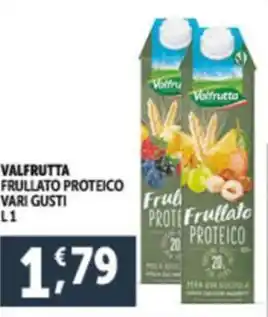 Deco Supermercati VALFRUTTA FRULLATO PROTEICO VARI GUSTI L1 offerta