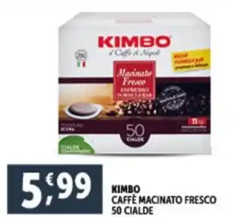 Deco Supermercati KIMBO CAFFE MACINATO FRESCO 50 CIALDE offerta