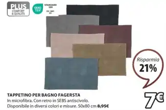 JYSK TAPPETINO PER BAGNO FAGERSTA offerta