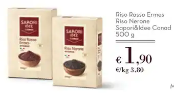 Sapori & Dintorni Conad Riso Rosso Ermes Riso Nerone Sapori&Idee Conad 500 g offerta