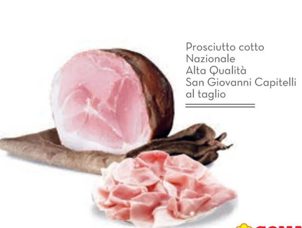 Prosciutto cotto Nazionale Alta Qualità San Giovanni Capitelli al