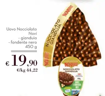 Sapori & Dintorni Conad Uovo Nocciolato Novi - gianduia - fondente nero 450 g offerta