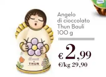 Sapori & Dintorni Conad Angelo di cioccolato Thun Bauli 100 g offerta