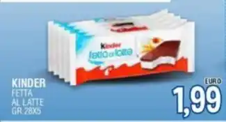 KINDER FETTA AL LATTE GR.28X5