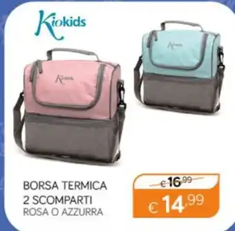 Primi Anni BORSA TERMICA 2 SCOMPARTI ROSA O AZZURRA offerta