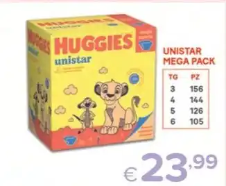 Io Bimbo HUGGIES UNISTAR MEGA PACK offerta