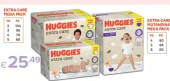Io Bimbo HUGGIES EXTRA CARE MEGA PACK offerta